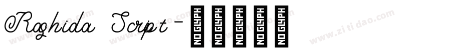 Rashida Script字体转换